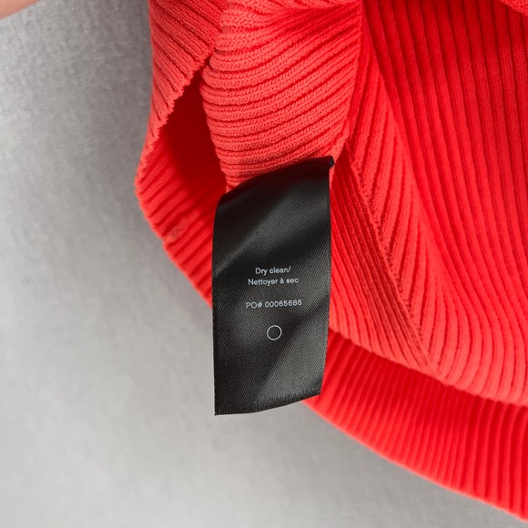 RAG & BONE Top Womens Medium Coral Orange Asher Tank Stretch Knit Shirt - Picture 13 of 15